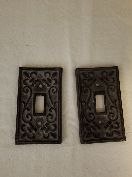 Cast iron light switch covers