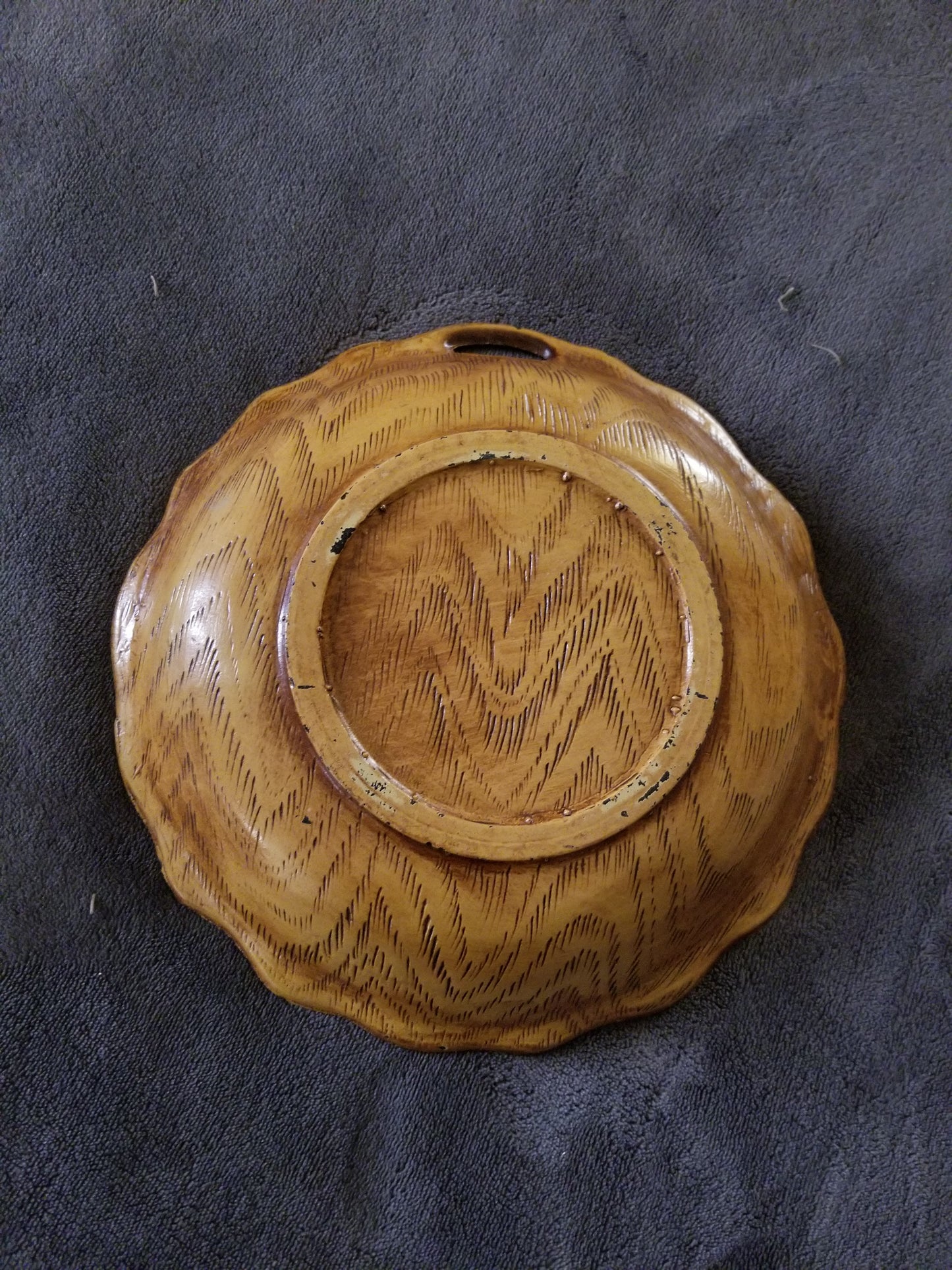 Vintage Syroco wood pulp bowl