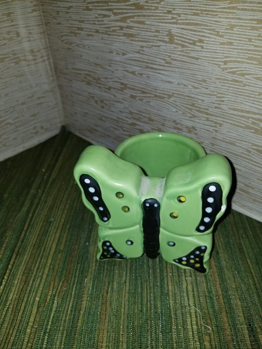 Green Butterfly vase
