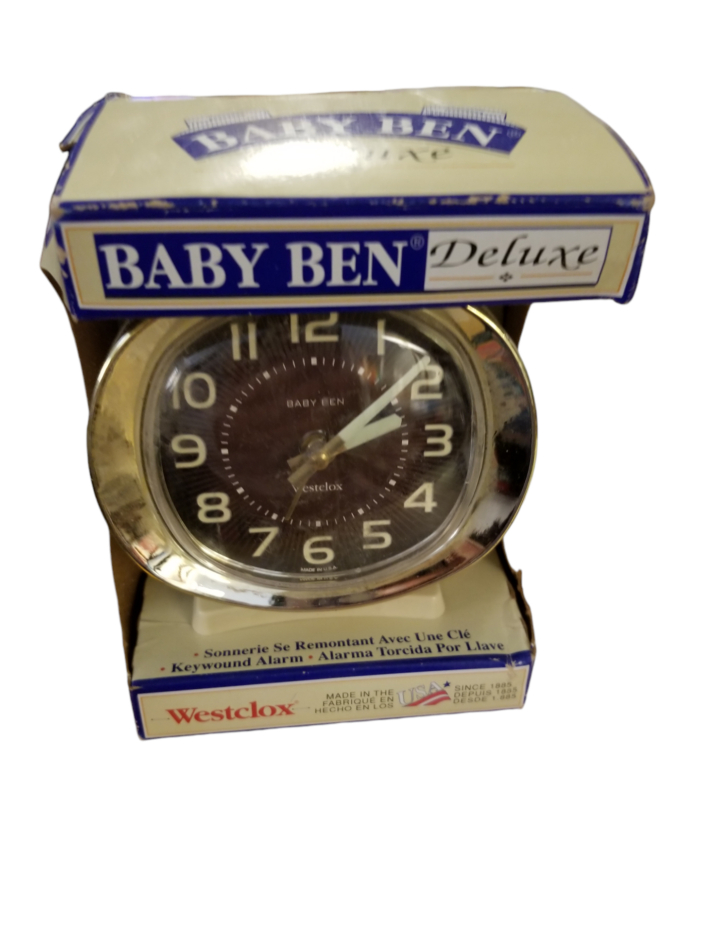 Baby Ben clock in box