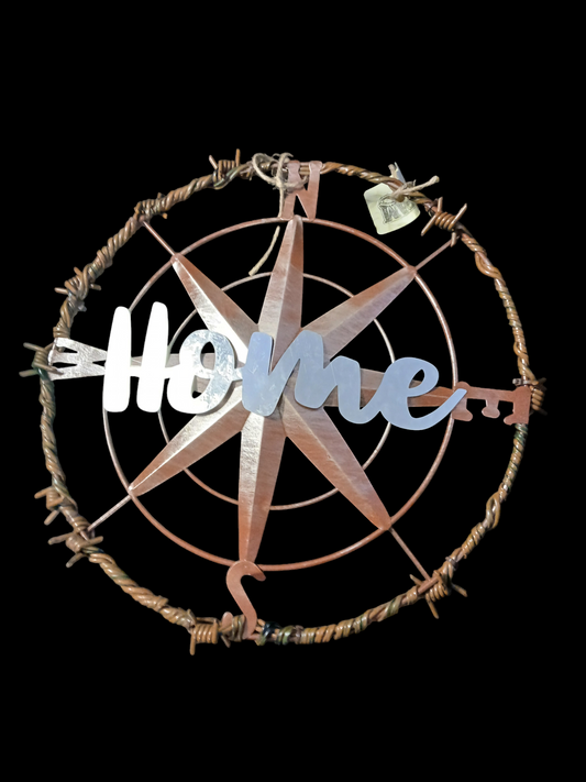 Home compass wall decor