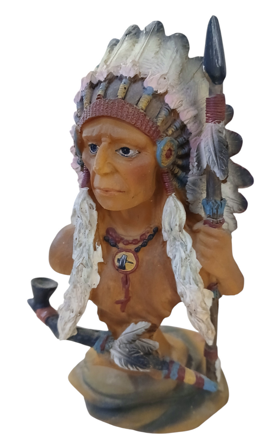 Resin Native American Figurine