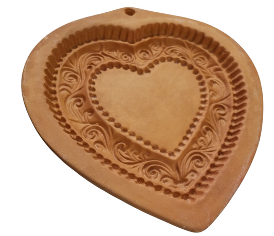 Terra Cotta Cotton Press Mold/Heart 1