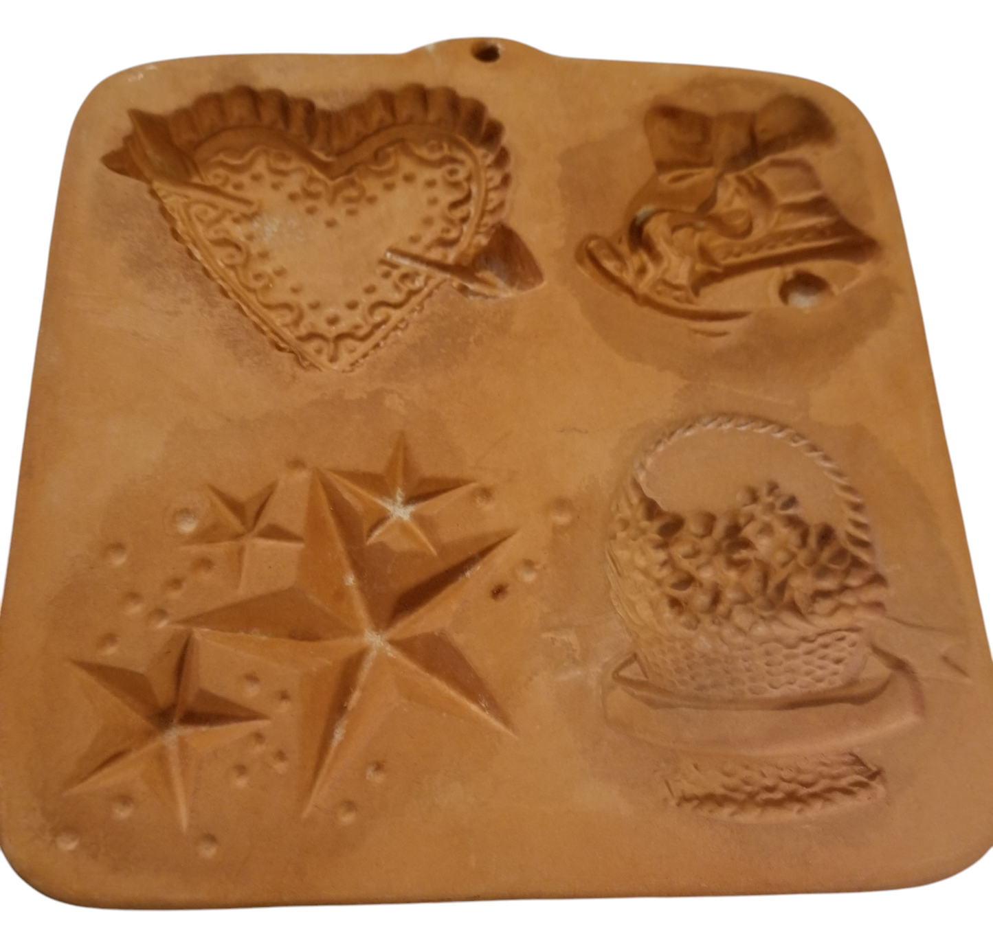 Terra Cotta Cookie Mold/Holidays