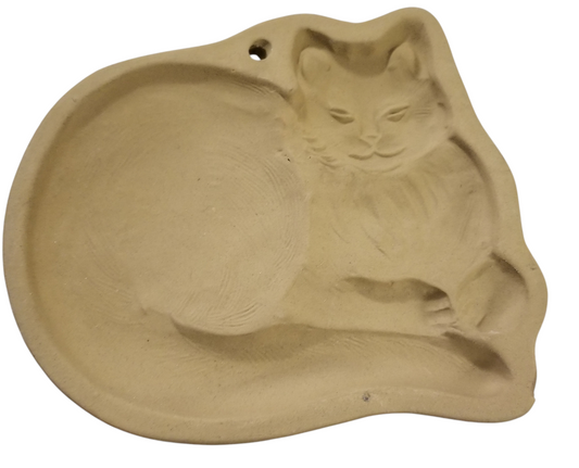 Terra Cotta Cookie mold/Cat