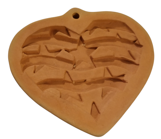 Terra Cotta Cookie Mold/Patriotic Heart