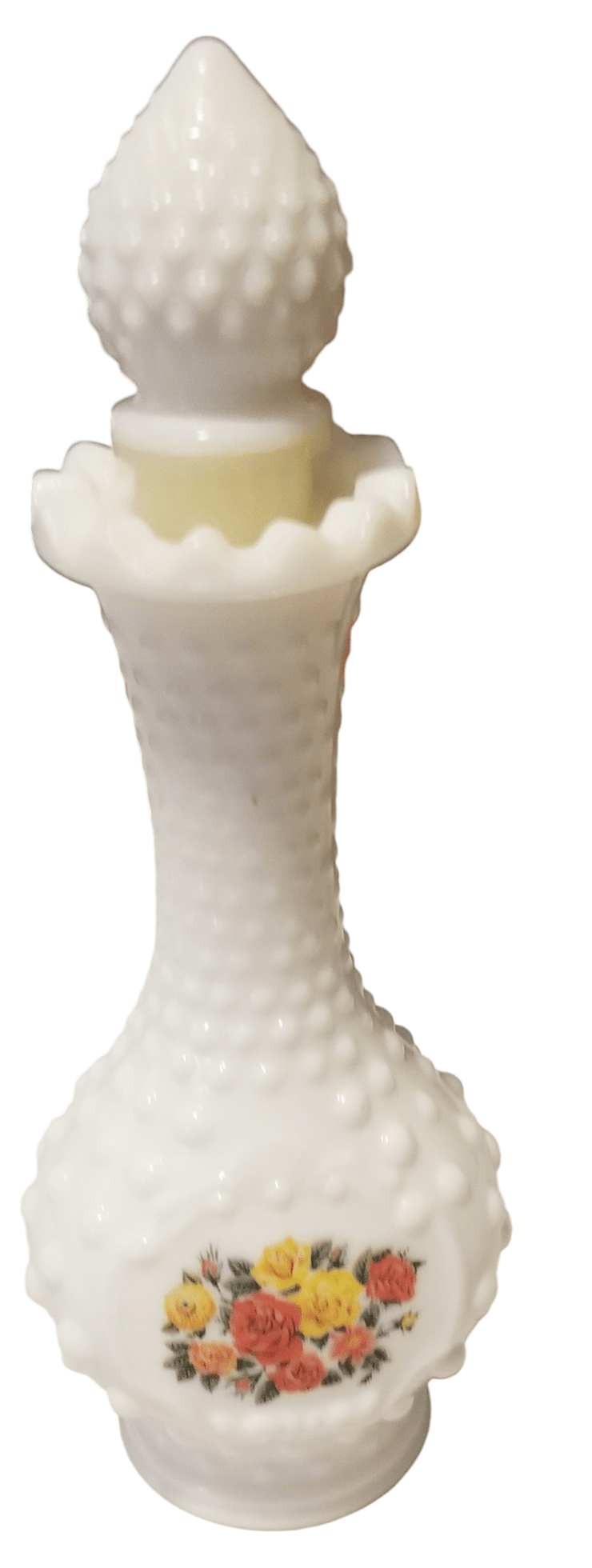 Avon Milk Glass Perfume Decanter - The Creative Shed - The Creative Shed - Avon Milk Glass Perfume Decanter - 