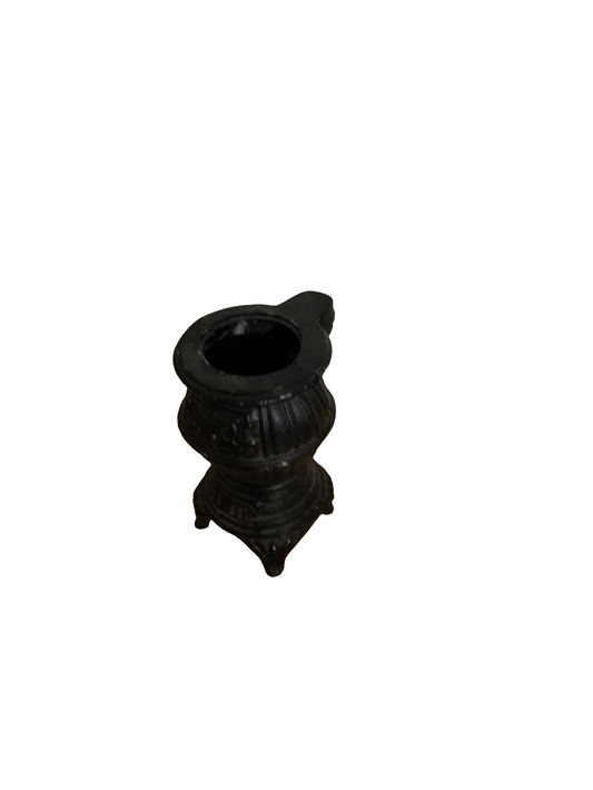 Small black stove vase