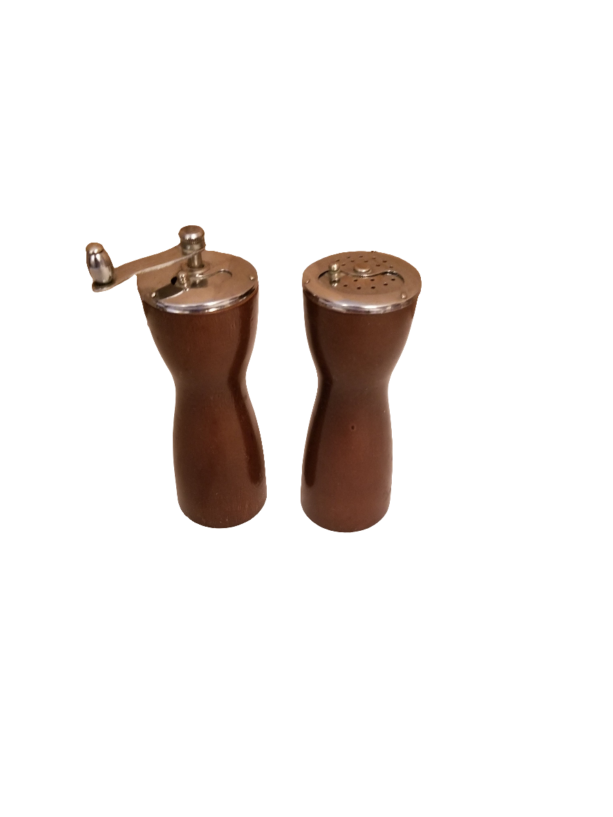 Vintage wood Salt & Pepper shakers