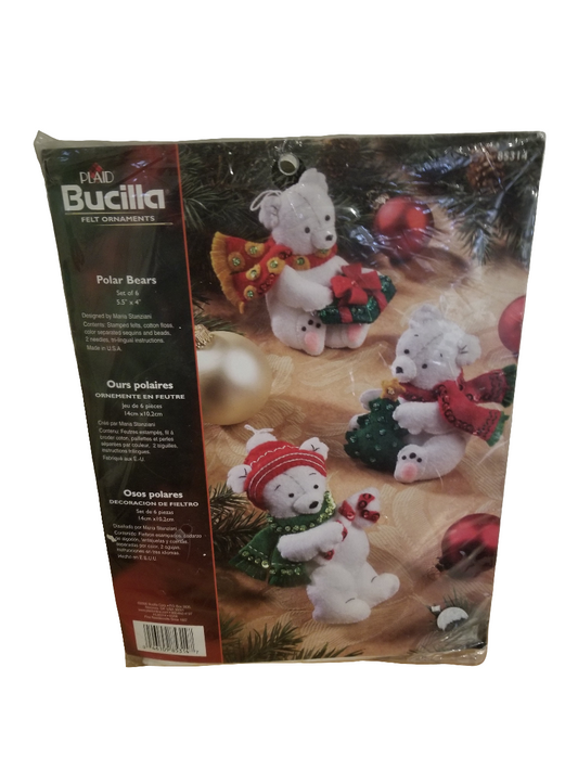 Bucilla Bear ornament kit