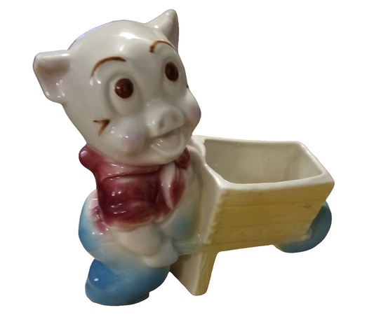 Ceramic pig planter