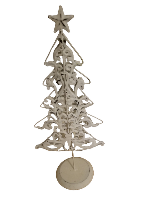 White metal tree