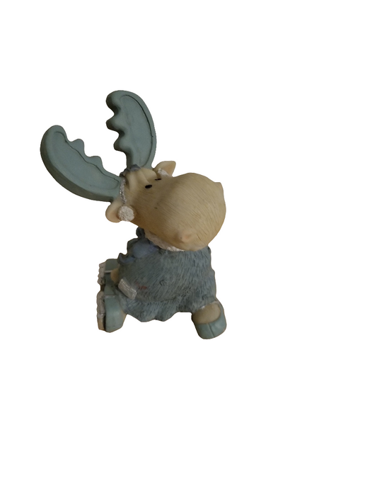 Blue Moose figurine