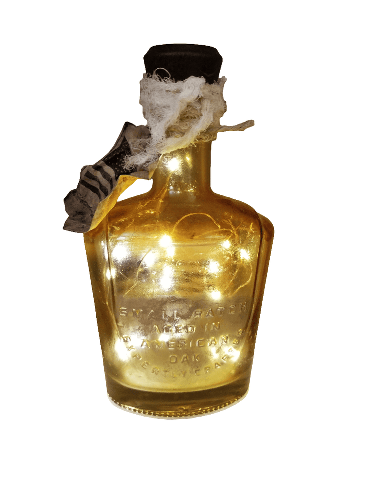 Bottle with lights - The Creative Shed - Decor - Lighted glass bottle with American-themed design - 