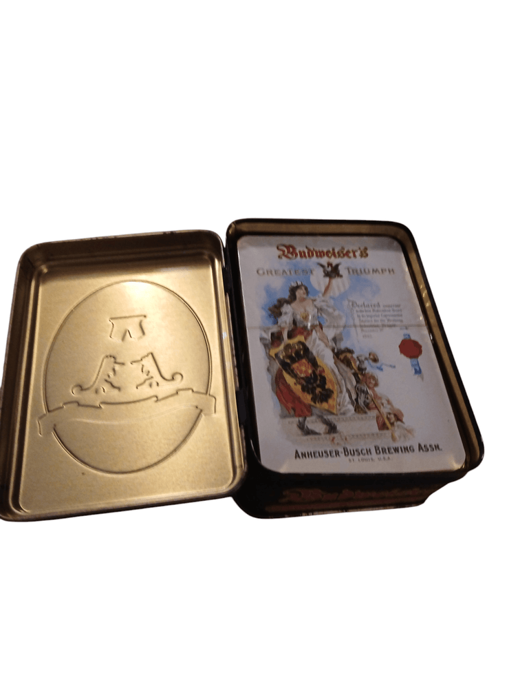 Budweiser deck of card in tin - The Creative Shed - The Creative Shed - Budweiser deck of card in tin - 