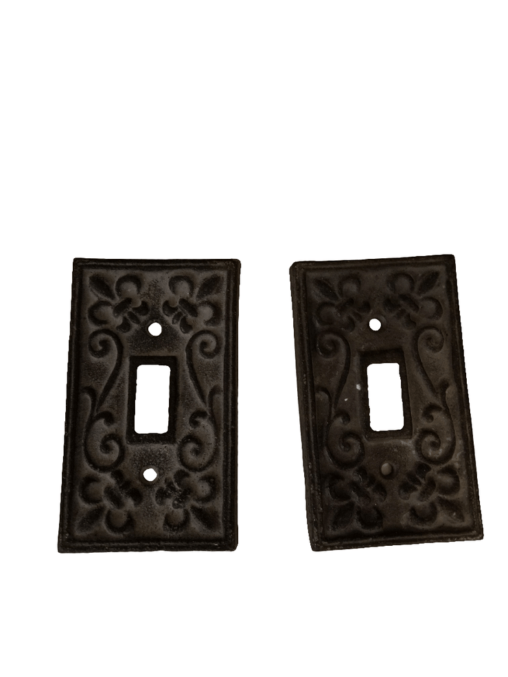 Cast iron light switch covers - The Creative Shed - Rustic farmhouse light switch plates - 