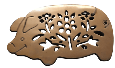 Copper color pig trivet - The Creative Shed - The Creative Shed - Copper color pig trivet - 