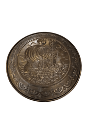 Embossed Brass ship wall decor - The Creative Shed - Decor - The Creative Shed - Embossed Brass ship wall decor - 