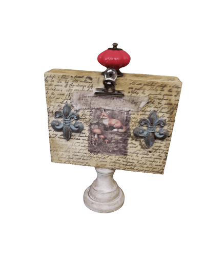 Fox sign decor - The Creative Shed - Fox sign décor with rustic design - 