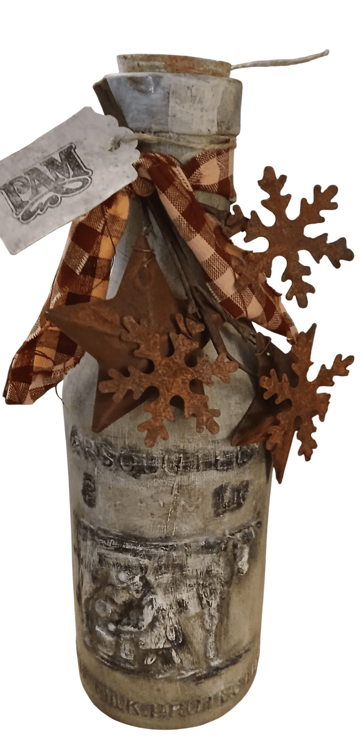 Glass bottle country decor - The Creative Shed - The Creative Shed - Glass bottle country decor - 