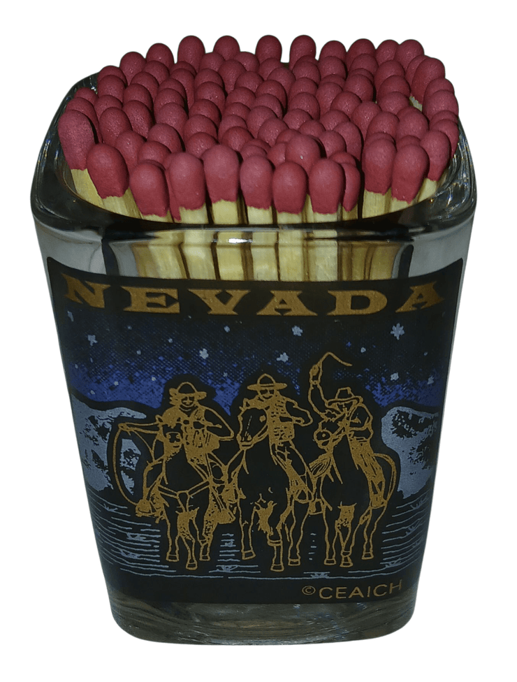 Glass shot glass with matches - The Creative Shed - The Creative Shed - Glass shot glass with matches - 