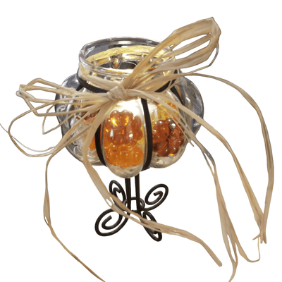 Glass/Metal pumpkin decor - The Creative Shed - The Creative Shed - Glass/Metal pumpkin decor - 