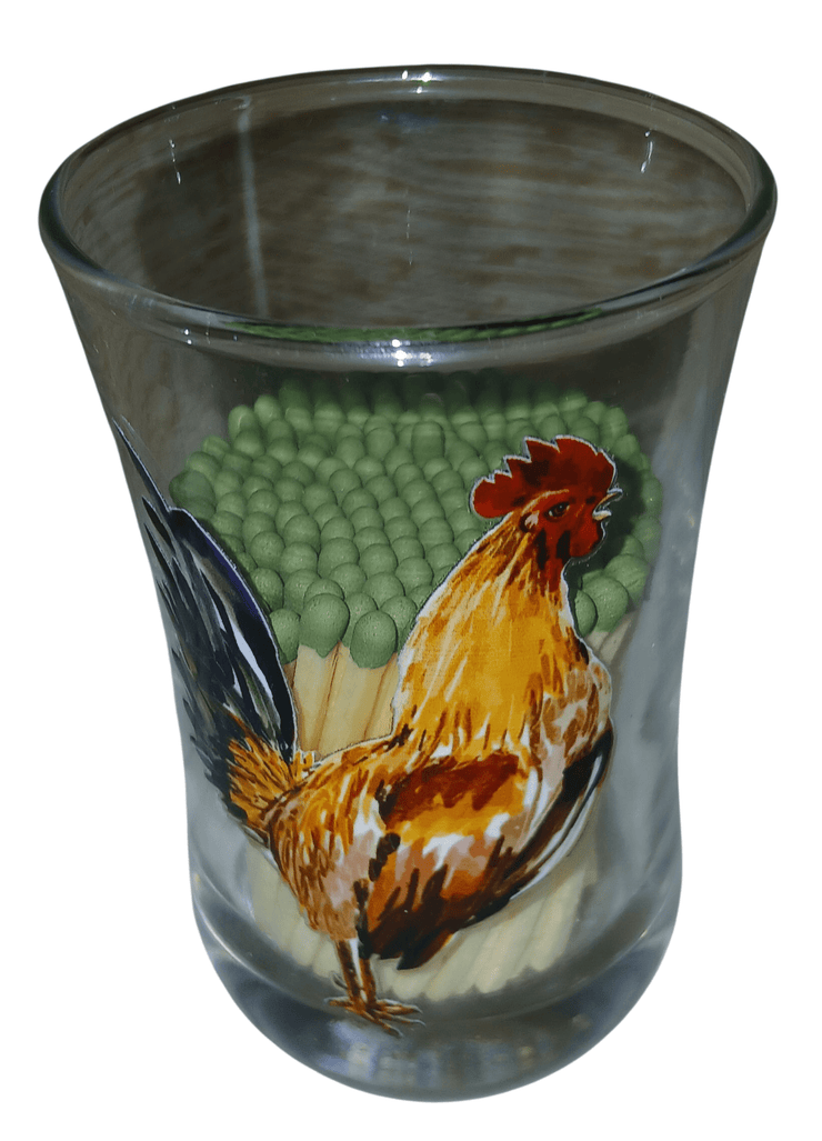 Juice glass with matches - The Creative Shed - The Creative Shed - Juice glass with matches - 