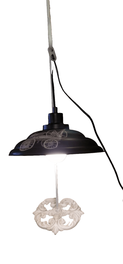 Metal Hanging lamp - The Creative Shed - Industrial metal hanging lamp with dimmer switch - 