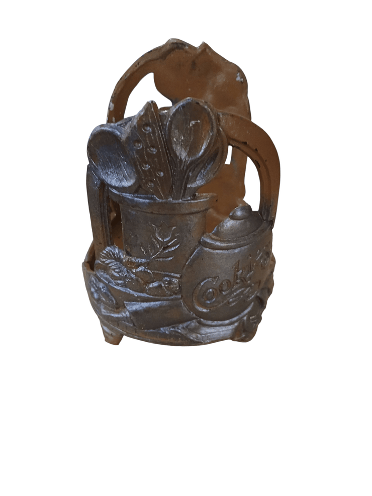 Metal kitchen candle holder - The Creative Shed - The Creative Shed - Decorative item with a pitcher, spoons, and other kitchen utensils on a white background - 