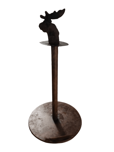 Moose paper towel holder - Rustic Moose Paper Towel Holder for Countertop & Table Use – Farmhouse Kitchen Organizer - 