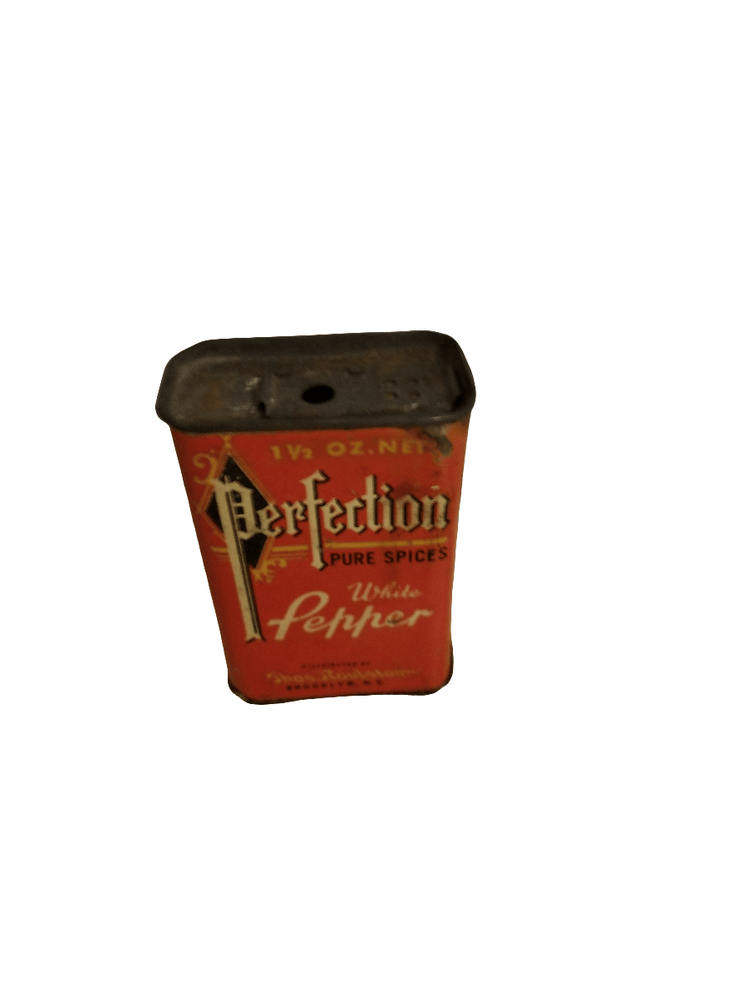Perfection White Pepper tin - The Creative Shed - Collectible Perfection White Pepper tin for kitchen décor