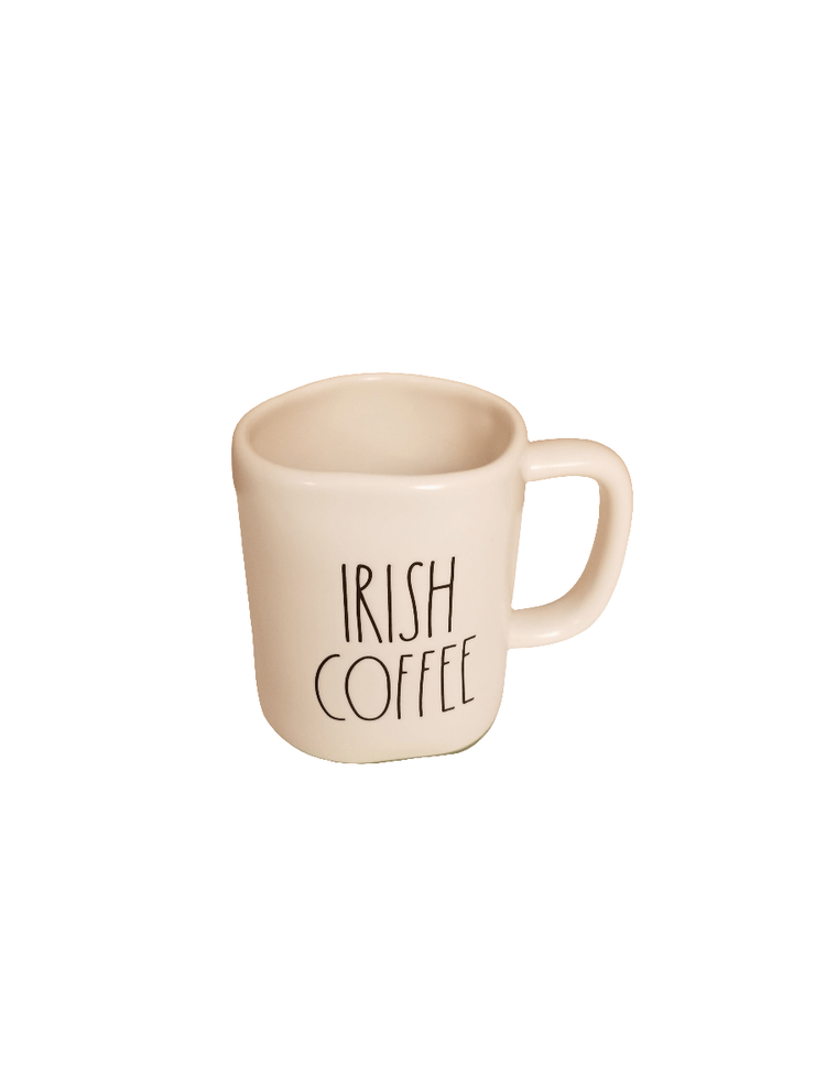 Rae Dunn Irish Coffee cup - The Creative Shed - Ceramic mug with Irish Coffee lettering - 