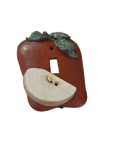 Resin apple light switch cover - The Creative Shed - The Creative Shed - Resin apple light switch cover - 