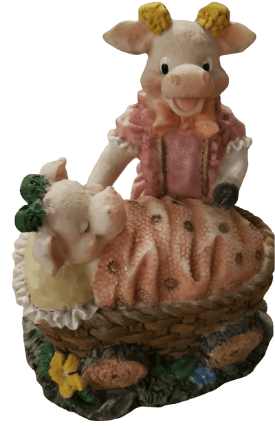 Resin Momma and sleeping baby figurine - Mother and sleeping infant figurine made of resin - The Creative Shed - 