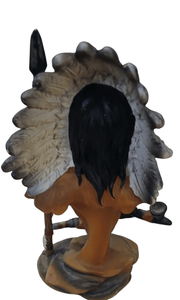 Resin Native American Figurine - The Creative Shed - The Creative Shed - Resin Native American Figurine - 