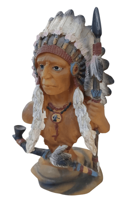 Resin Native American Figurine - The Creative Shed - The Creative Shed - Resin Native American Figurine - 