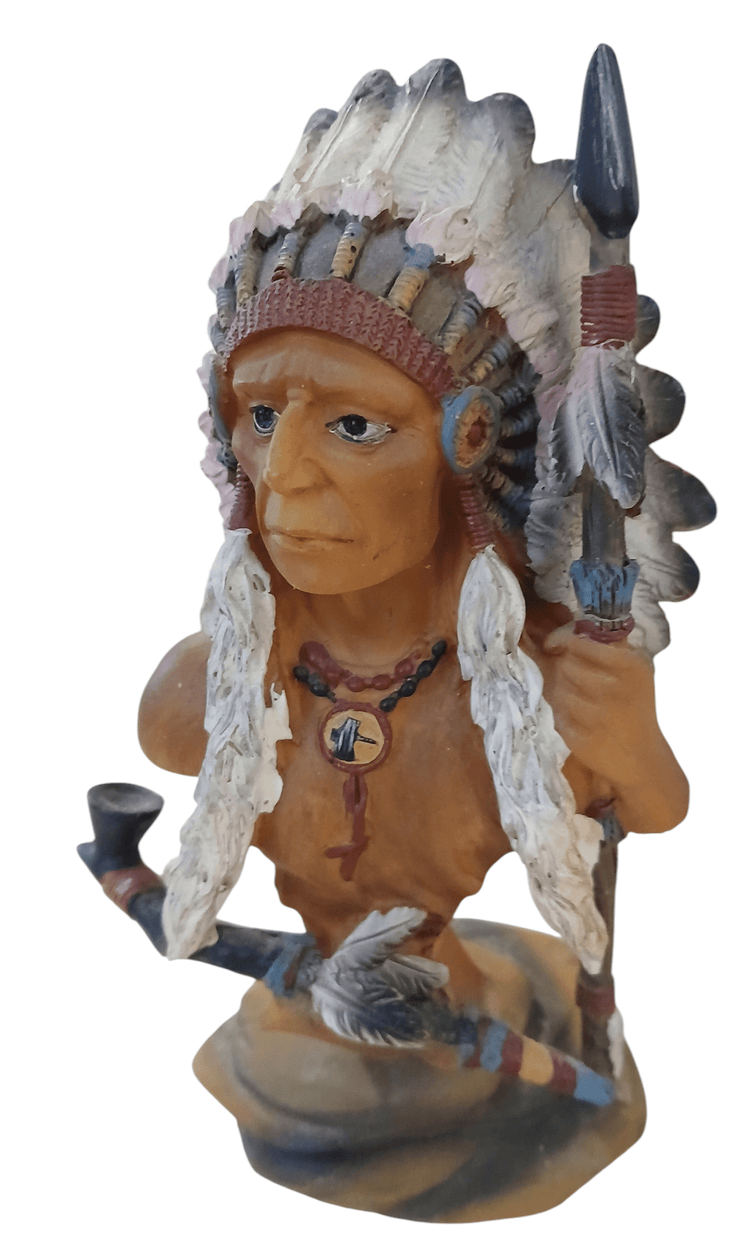 Resin Native American Figurine - The Creative Shed - The Creative Shed - Resin Native American Figurine - 