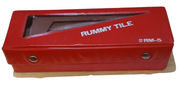 Rummy tile game - The Creative Shed - The Creative Shed - Red box labeled 'Rummy Tile' with a clear window on a white background - 