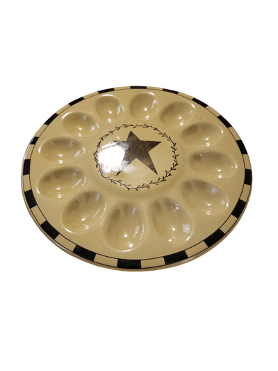 Stoneware egg plate - The Creative Shed - The Creative Shed - Stoneware egg plate - 