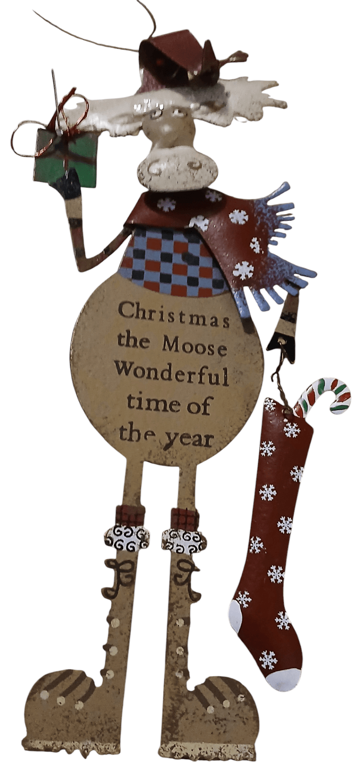 Thin tin moose ornament - The Creative Shed - The Creative Shed - Thin tin moose ornament - 