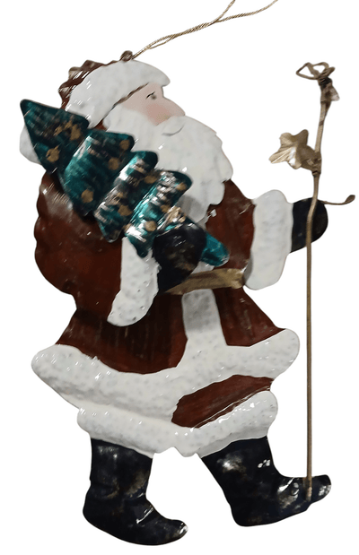 Thin tin Santa ornament - The Creative Shed - The Creative Shed - Thin tin Santa ornament - 