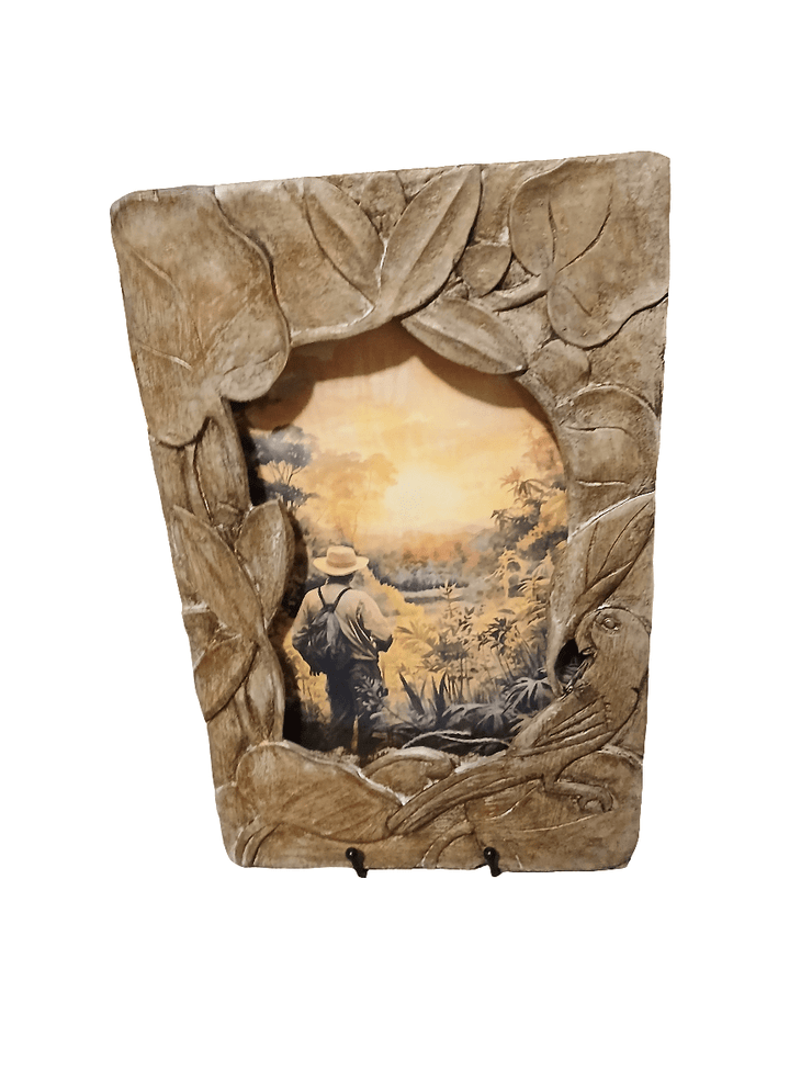 Tiek wood parrot frame - The Creative Shed - The Creative Shed - Tiek wood parrot frame - 
