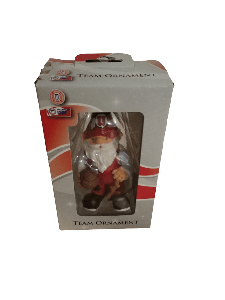 University of Utah Gnome Ornament (in box) - The Creative Shed - Sports-themed Christmas ornament for University of Utah fans