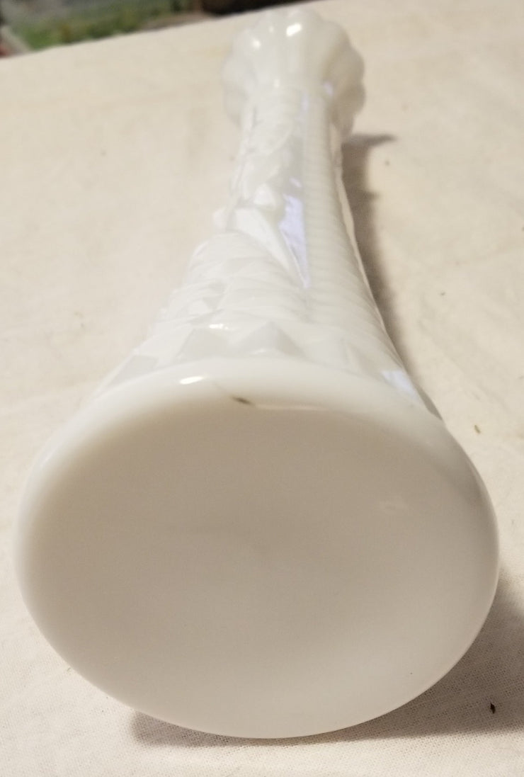 White Milk Glass Vase - The Creative Shed - The Creative Shed - White Milk Glass Vase - 