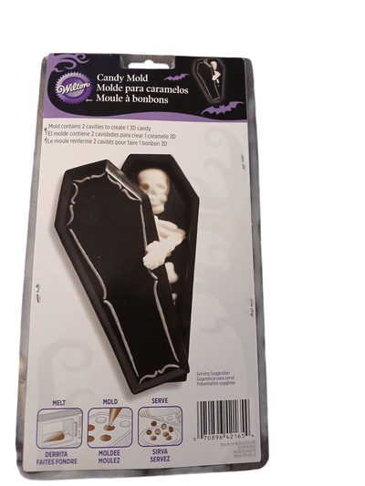 Wilton Skeleton in casket candy mould - The Creative Shed - Candy moulds - The Creative Shed -  -  - Wilton Skeleton in casket candy mould - 