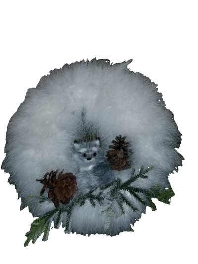 Winter wreath with fox - The Creative Shed - Winter wreath with fox decoration - 
