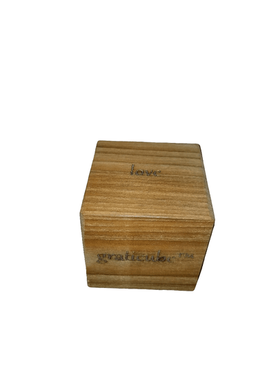 Wooden Graticube - The Creative Shed - Wooden Graticube with kind words - 